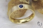 Preview: Ring Kaami, Gold 750/- mit Saphir