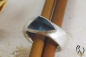 Preview: Ring Cariba, Silber 925/- mit blauem, dreieckigem Turmalin-Cabouchon
