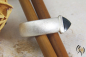 Preview: Ring Cariba, Silber 925/- mit blauem, dreieckigem Turmalin-Cabouchon