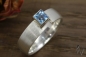 Preview: Ring Sade, Silber 925/- mit Topas eisblau