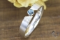 Preview: Ring Nalina, Silber 925/- mit eisblauem Topas
