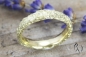 Preview: Ring Zerknittert, Gold 585/-, schmal, eckig