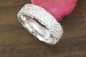 Preview: Ring aus Silber 925/- mit Brillant 0,03 ct, Zerknittert, 6 mm, eckig