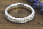 Preview: Schmaler Ring aus Silber 925/-, Zerknittert, 4 mm, eckig