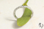 Preview: Schmaler Ring aus Platin 950/- Zerknittert, 2 mm