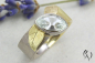 Preview: Ring Jenara, Gelb- und Weißgold 750/- mit grauem Turmalin