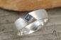 Preview: Ring SIlber mit blauem Topas