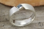 Preview: Ring Sadia, Silber 925/- mit Blautopas