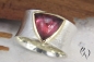 Preview: Ring Raeka, Silber 925/-  mit großem pinkfarbenen Turmalin