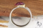 Preview: Ring Raeka, Silber 925/-  mit großem pinkfarbenen Turmalin