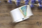 Preview: Ring Raeka, Silber 925/- mit dreieckigem Boulderopal in Gold 750/- gefasst
