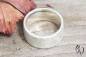 Preview: Ring Atras, Silber 925/- mit braunem Mondstein-Cabouchon