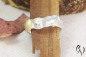 Preview: Ring Värmdö1 mit goldener Muschel, Silber 925/-,
