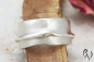 Preview: Schöner Ring aus Silber mit unregelmäßiger Oberfläche