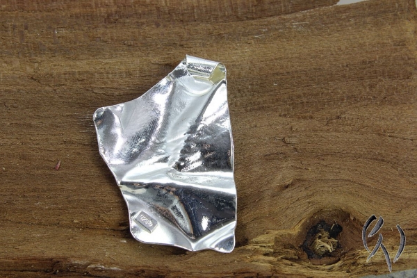 Preview: Anhänger Silber 925/-, geknittert