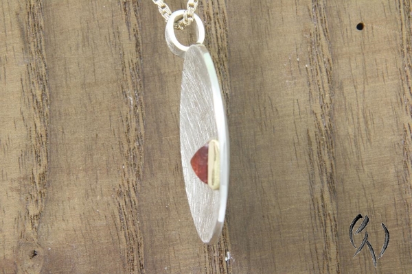 Preview: Anhänger Lualeni, Silber 925/-, Volllmond mit Turmalin