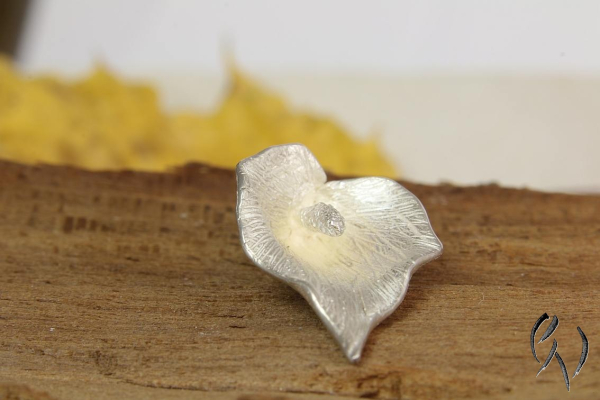 Anhänger aus Silber 925/-, Callablüte