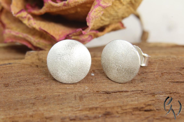 Preview: Ohrstecker Silber, Vollmond