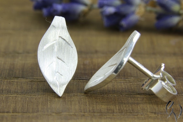 Preview: Ohrstecker Momji, Silber 925/-, 13 mm