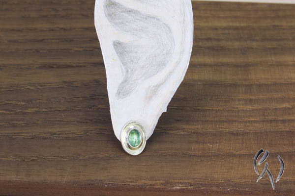 Ohrstecker Jamela, Silber 925/- mit hellgrünem Turmalin