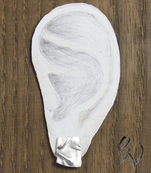 Ohrstecker Värmdö, Silber 925/-, kleines Rechteck