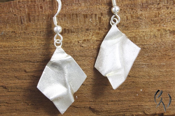 Preview: Ohrhänger Silber 925/-, Raute