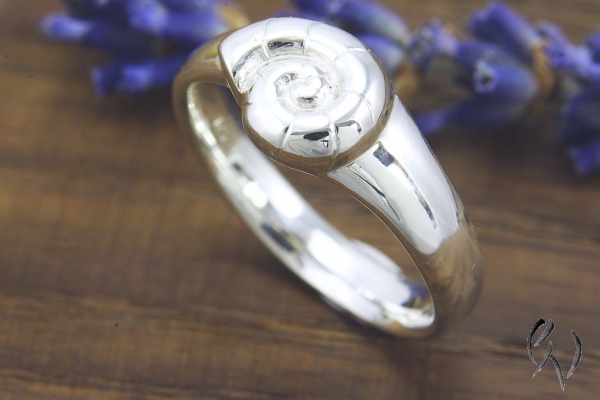 Preview: Ring Ammonit, Silber 925/-