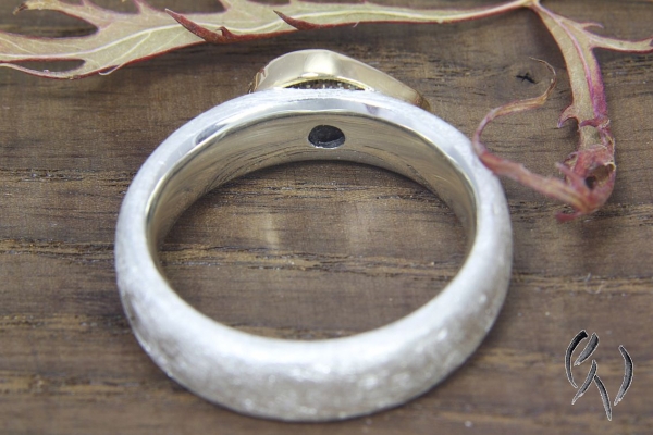 Ring Mabou, Silber 925/- mit tropfenförmigen Opal