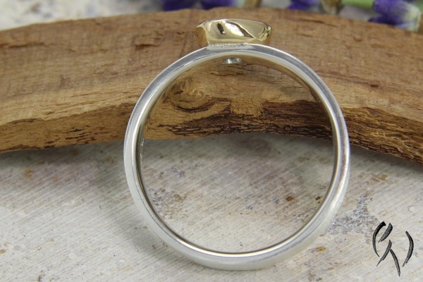 Ring Mabou, Silber 925/- mit dreieckigem Opal