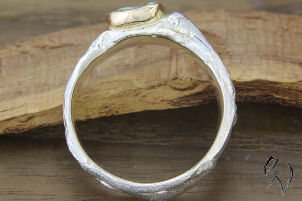 Ring Ingarö, Silber 925/- mit Opal