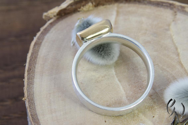 Ring Mabou, Silber 925/- mit rechteckigem Opal