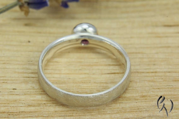 Ring Ona, Silber 925/- mit pinkfarbenem Turmalin