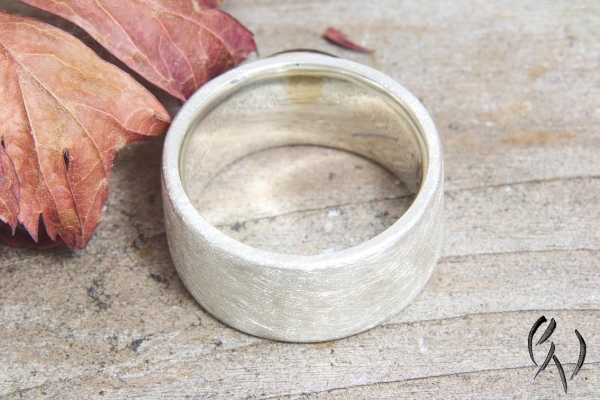 Ring Atras, Silber 925/- mit braunem Mondstein-Cabouchon