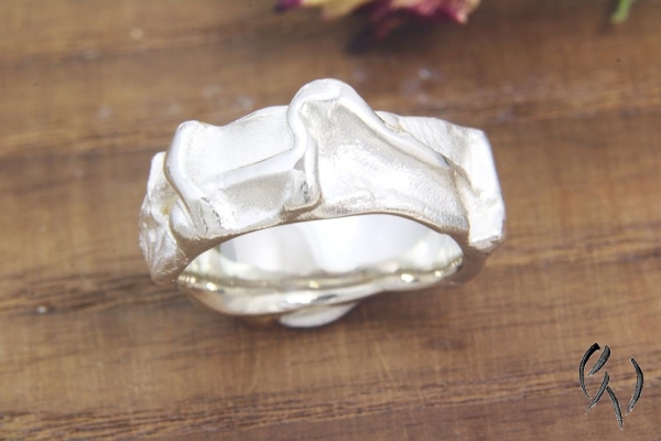 Preview: Ring Ingarö2, Silber 925/- mit Opal