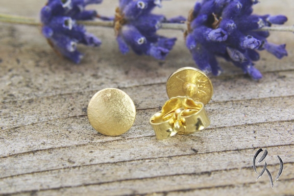 Ohrstecker Mini-Sonne, Gold 750/-