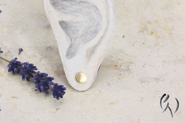 Ohrstecker Mini-Sonne, Gold 750/-