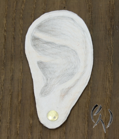 Funkelnde Mini-Sonne, Gold 585/-, mattgekratzt