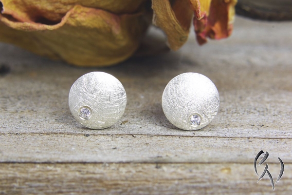 Ohrstecker Silber mit Zirkonia
