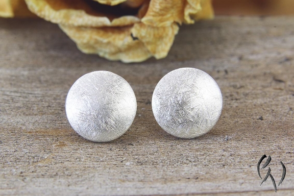 Ohrstecker Silber, Vollmond
