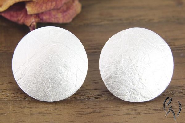 Ohrstecker Silber großer Vollmond