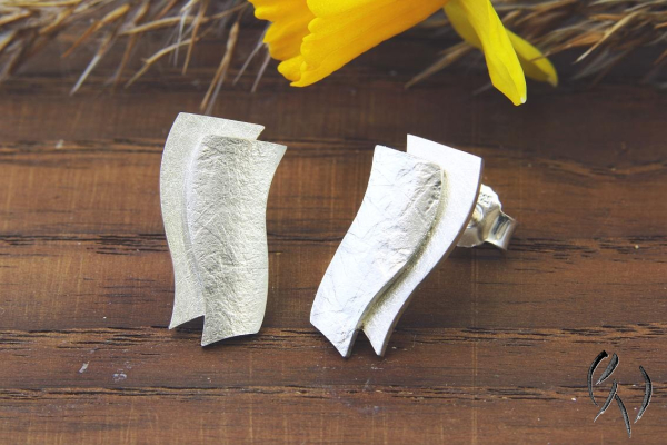 Ohrstecker Wellenspiel, Silber 925/-