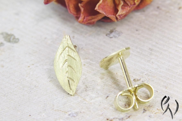 Ohrstecker Momiji, Gold 585/-