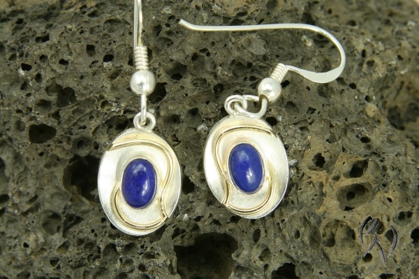 Ohrhänger Silber mit Lapislazuli