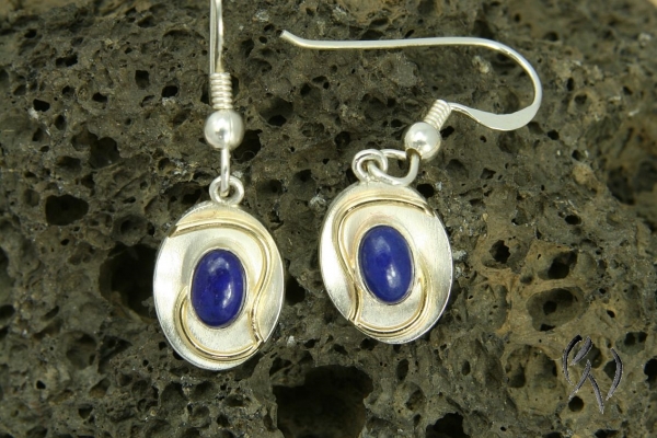 Ohrhänger Jamelia, Silber 925/- mit Lapislazuli