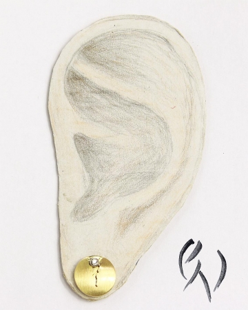Ohrstecker Kya, Gold 750/- mit Brillant