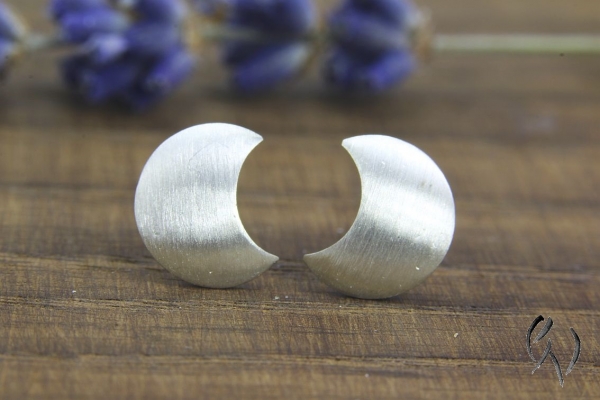 Ohrstecker Halbmond aus Silber
