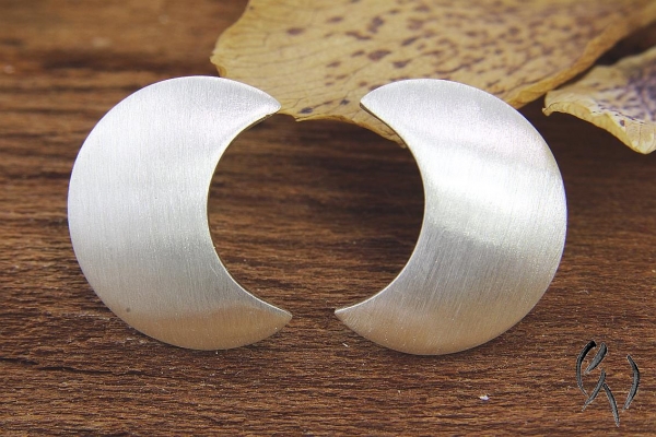Ohrstecker Halbmond aus Silber