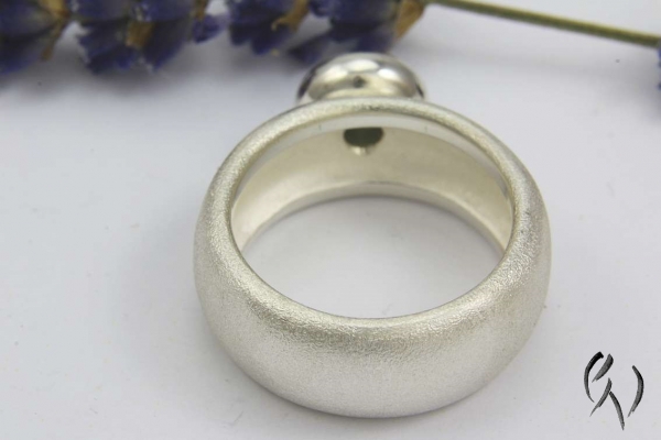 Ring Shakina, Silber 925/- mit blauem Turmalin