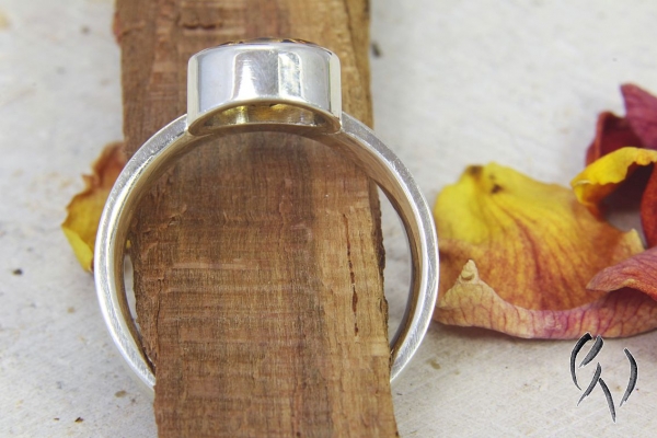 Ring Mitena, Silber mit Citrin und Brillant