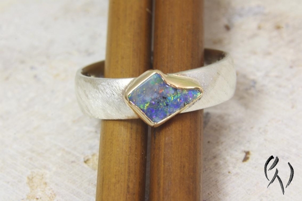 Ring Silber mit Opal